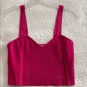 ZARA PINK CROPPED TANK